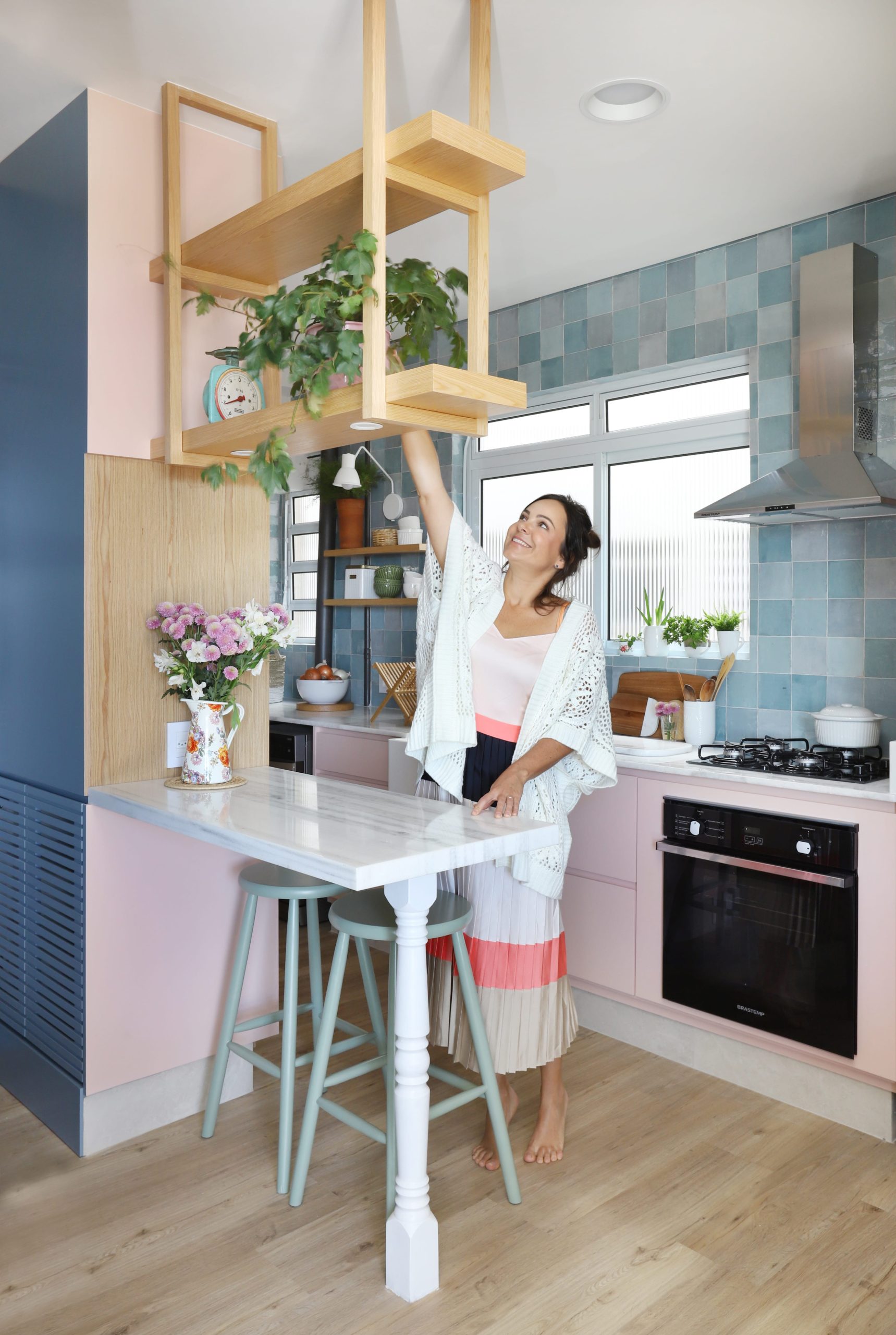 Cozinha Romântica com Detalhes em Crochê - inspiração