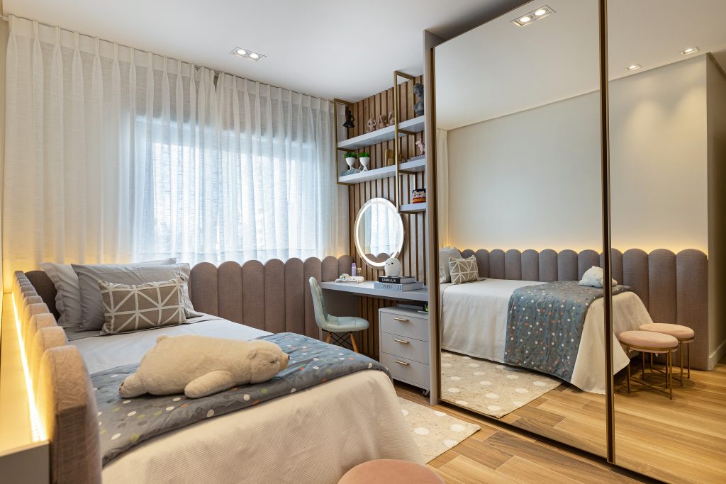 Aconchego e Textura com Revestimentos Acolchoados - detalhe