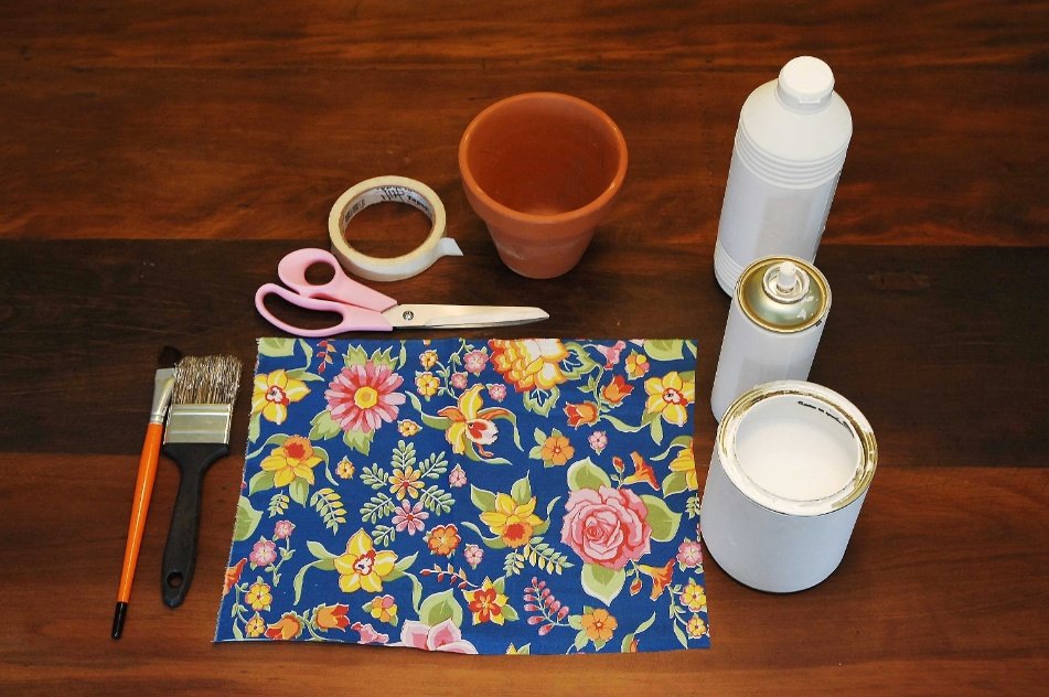 Vasos Encapados com Tecido: Aconchego e Personalidade - detalhe