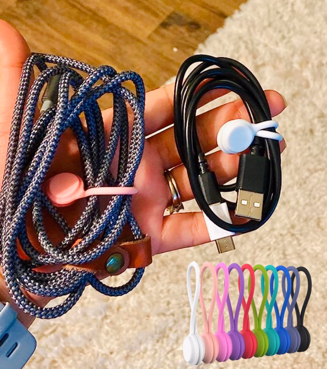 Móbile Delicado de Prendedores de Silicone e Elementos Naturais - inspiração