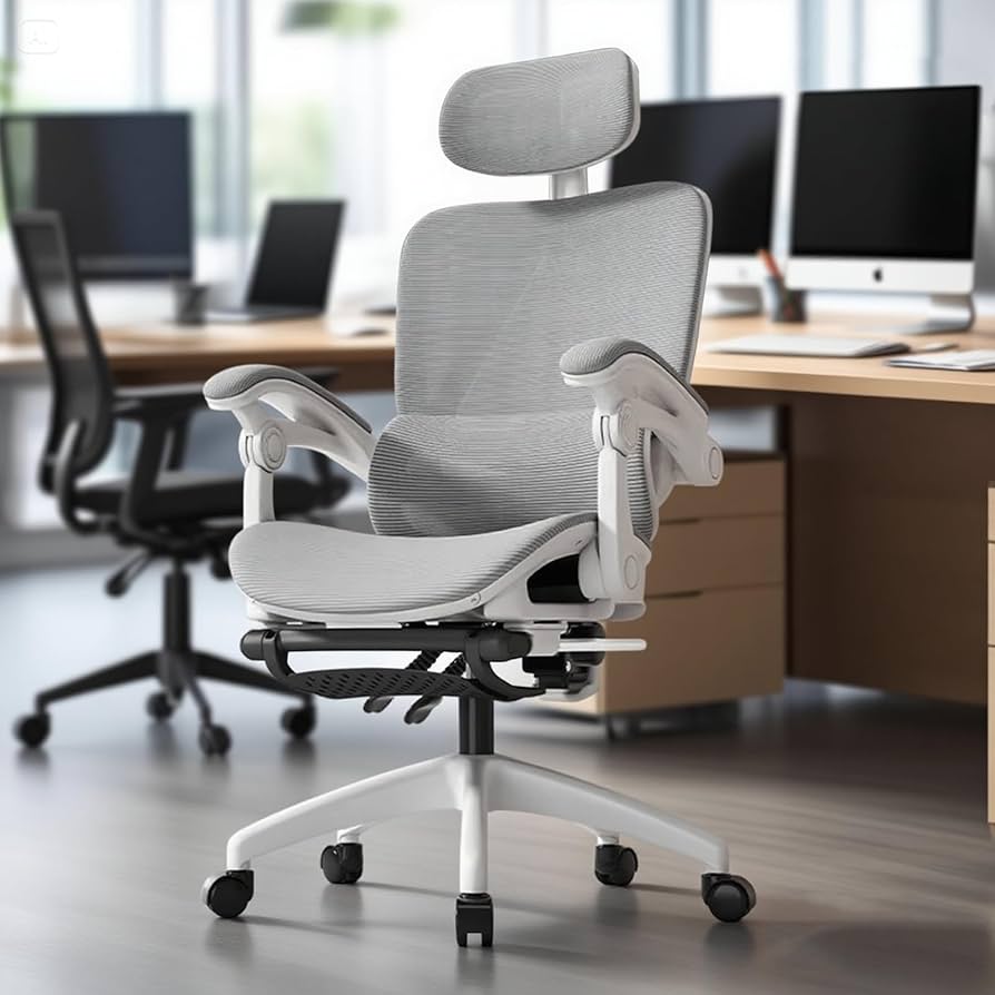 Cadeira Ergonômica Reclinável com Apoio para os Pés: Relaxamento Total - inspiração