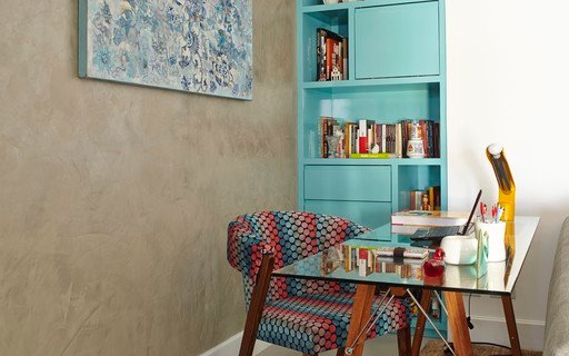 Home Office Colorido com Nichos Divertidos: Alegre e Organizado! - detalhe