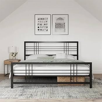 Cabeceira com Detalhes em Metal: Industrial e Sofisticada - inspiração