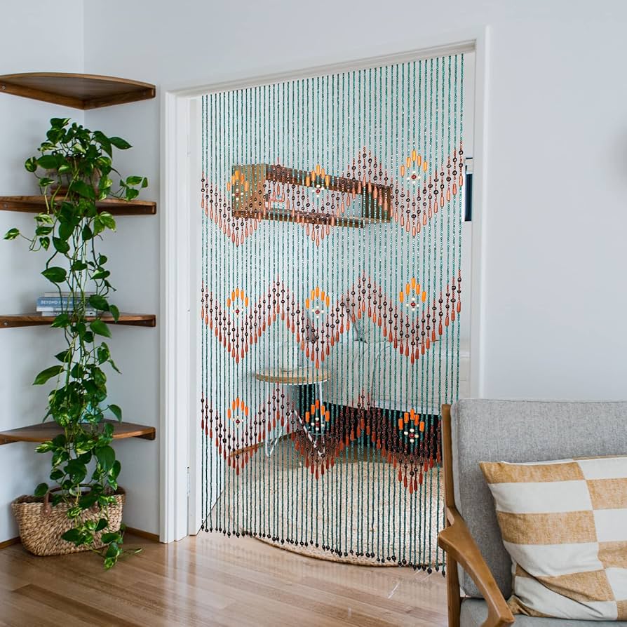Estilo Boho Chic: Cortinas de Bambu e Detalhes Macramê - detalhe