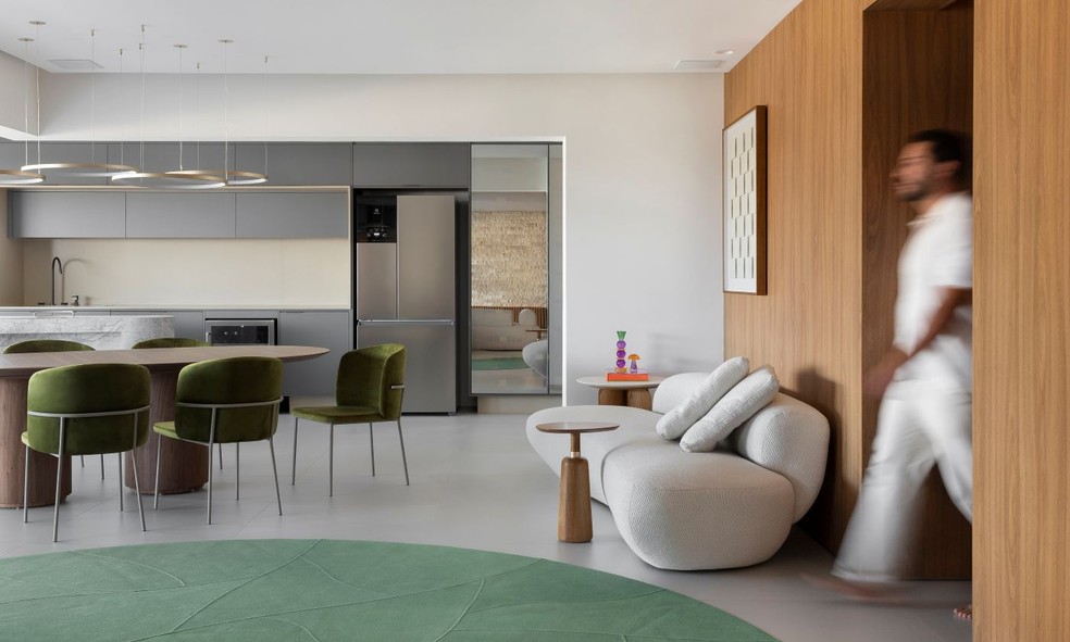 Integração Total: Sala de Estar e Jantar em um Espaço Fluido - ideia