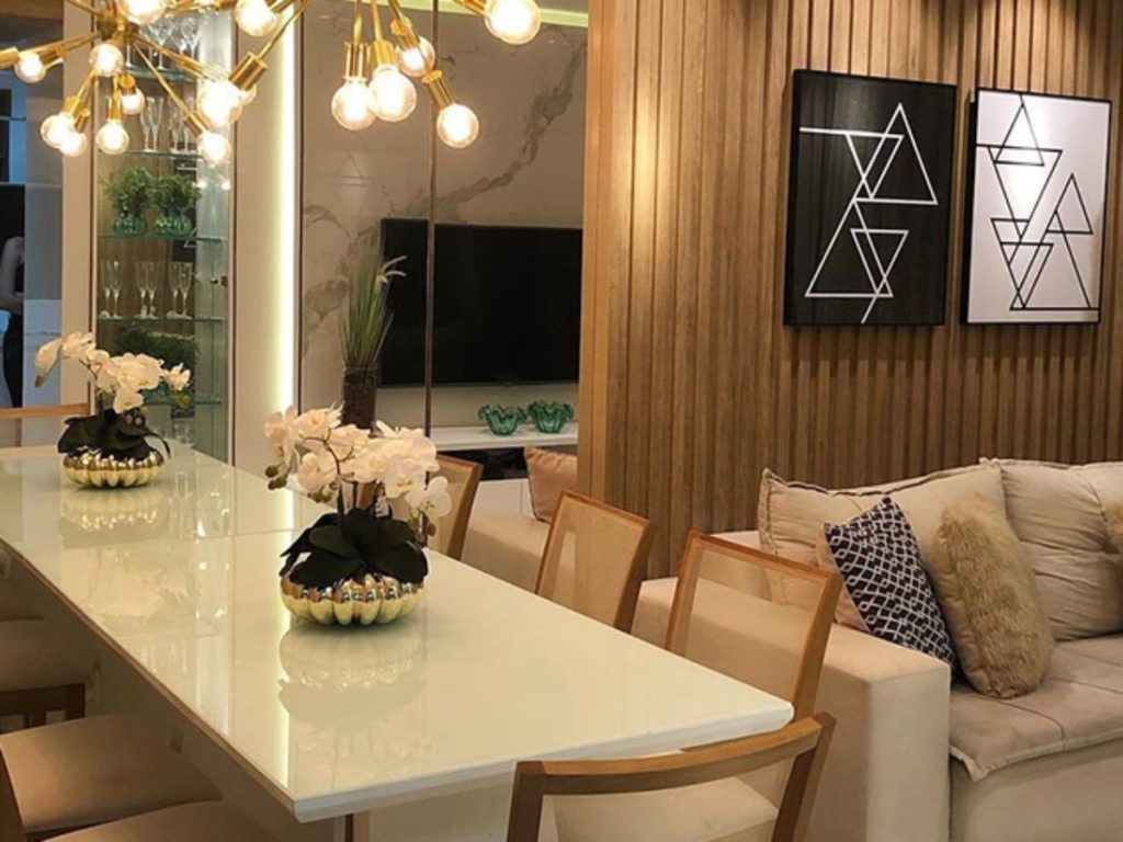 Com Detalhes em Espelho para Ampliar o Ambiente - inspiração