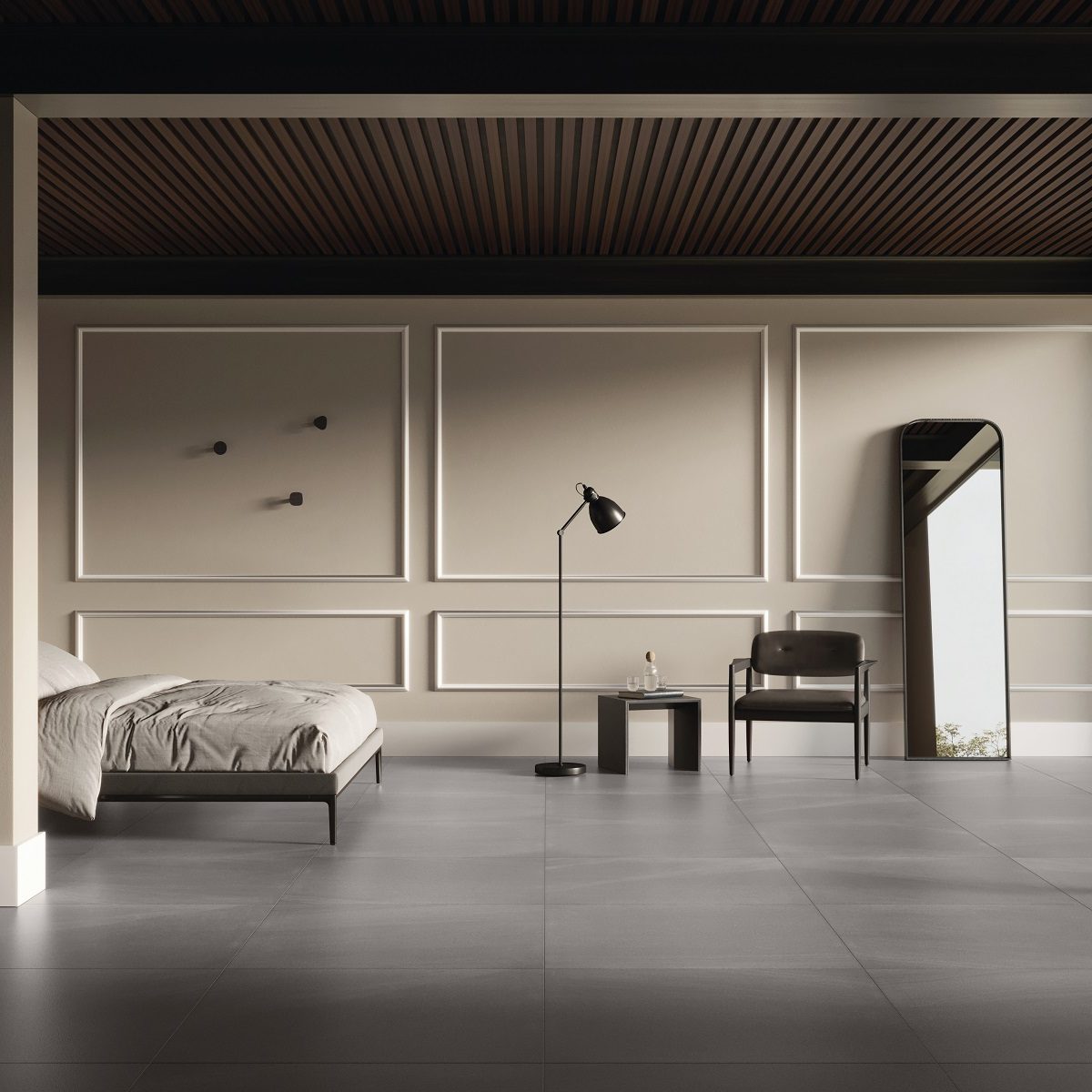 Painel Elegante com Boiseries e Molduras - inspiração