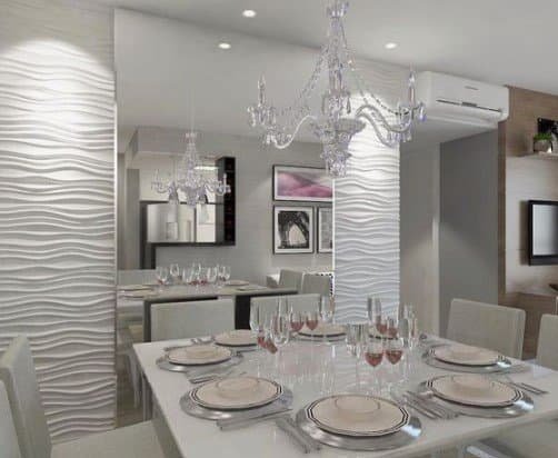 Minimalismo Chic: Grandes Placas de Espelho sem Moldura para um Visual Clean - detalhe