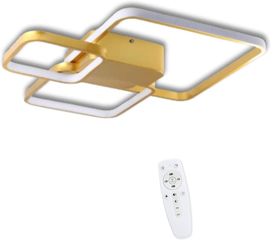 Plafon High-Tech com Controle Remoto e Ajuste de Cor: Tecnologia e Conforto ao Seu Alcance - inspiração