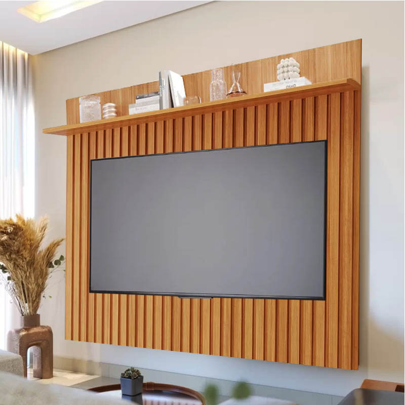 Painel Ripado e Tecido Acolchoado: Conforto Visual e Tátil - inspiração