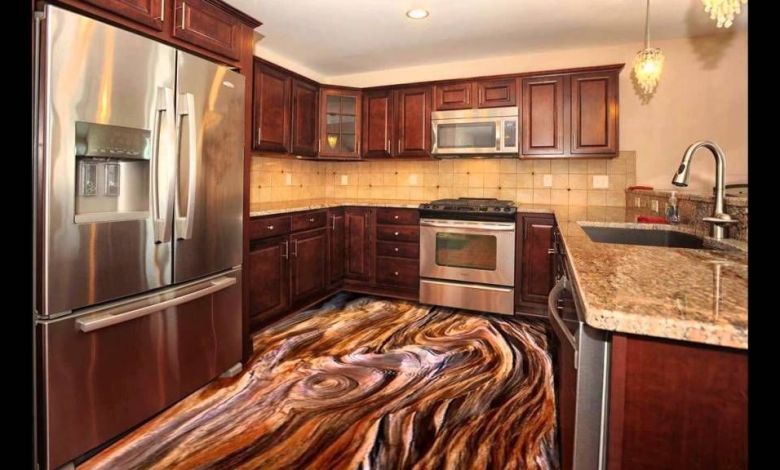 Cozinha Rústica Chic com Porcelanato Líquido Amadeirado - inspiração