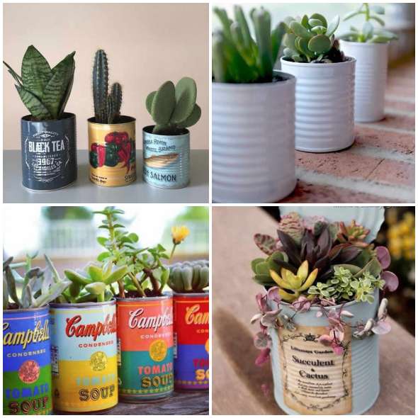 Reaproveitando Latas Decoradas: Sustentabilidade Criativa - inspiração