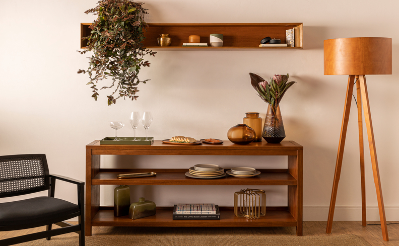 Aparador Minimalista: Elegância Discreta e Funcional - inspiração 1