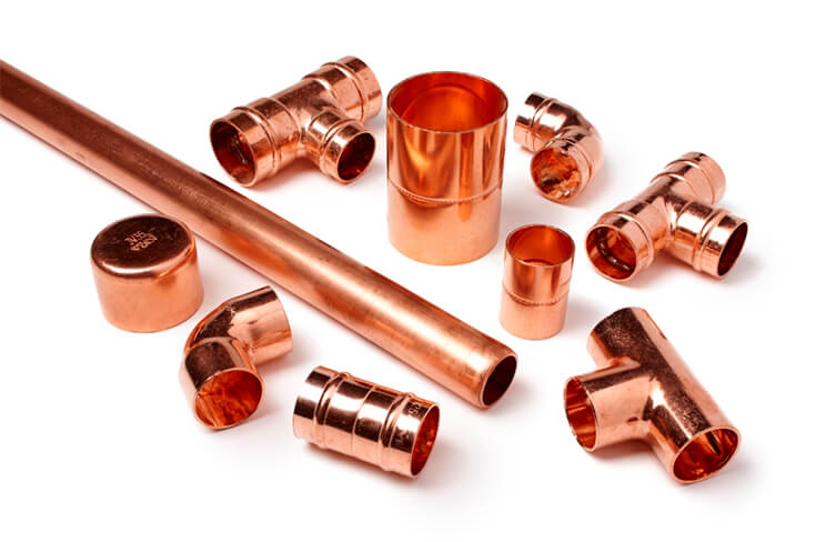 Divisórias de Ambiente Vazadas com Tubos de Cobre: Separação Elegante e Funcional - ideia