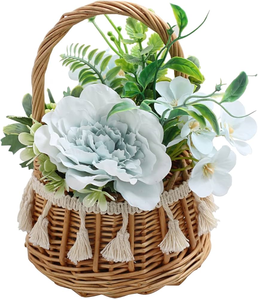 Em Cestos de Vime Trançado: Aconchego Campestre - detalhe