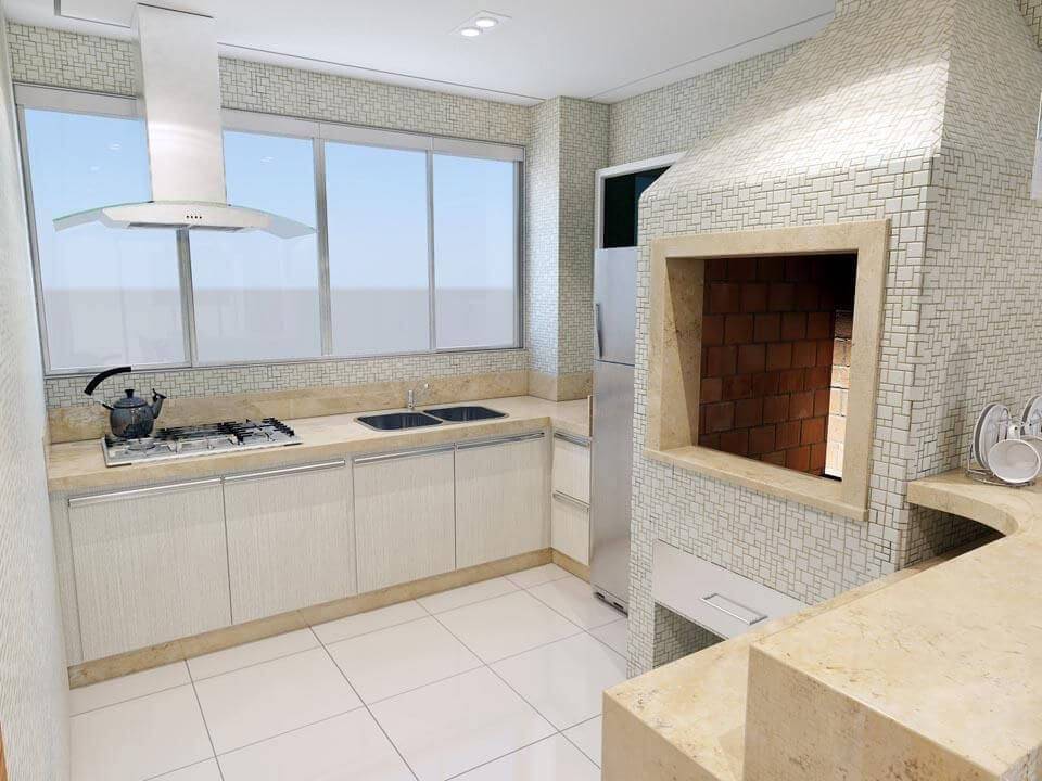 Bancada Renovada com Contact Imitação Mármore - detalhe