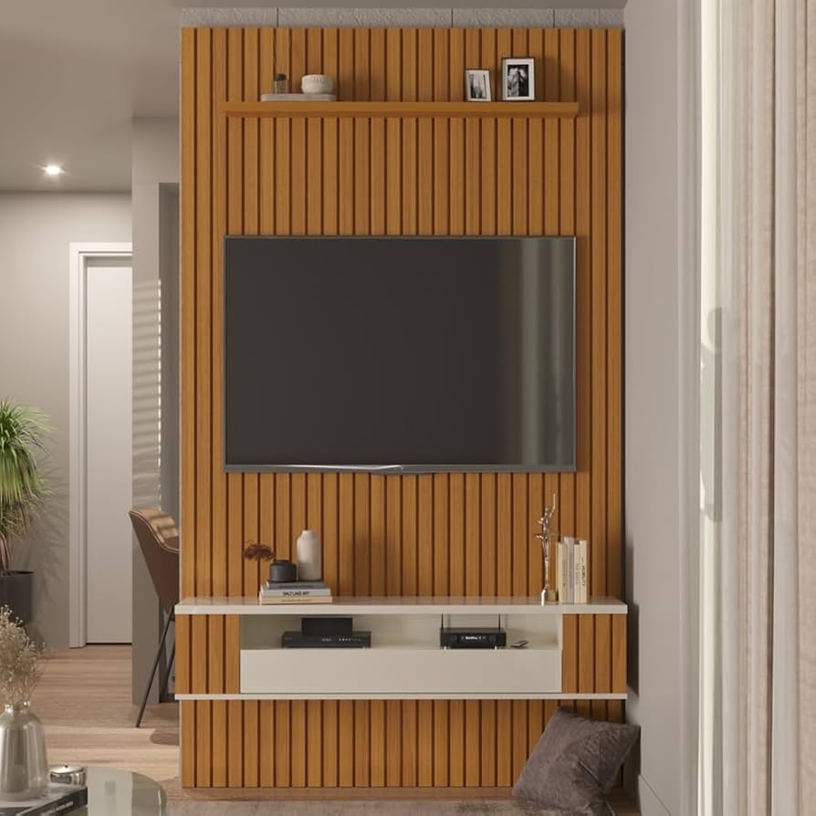 Painel Ripado e Tecido Acolchoado: Conforto Visual e Tátil - ideia