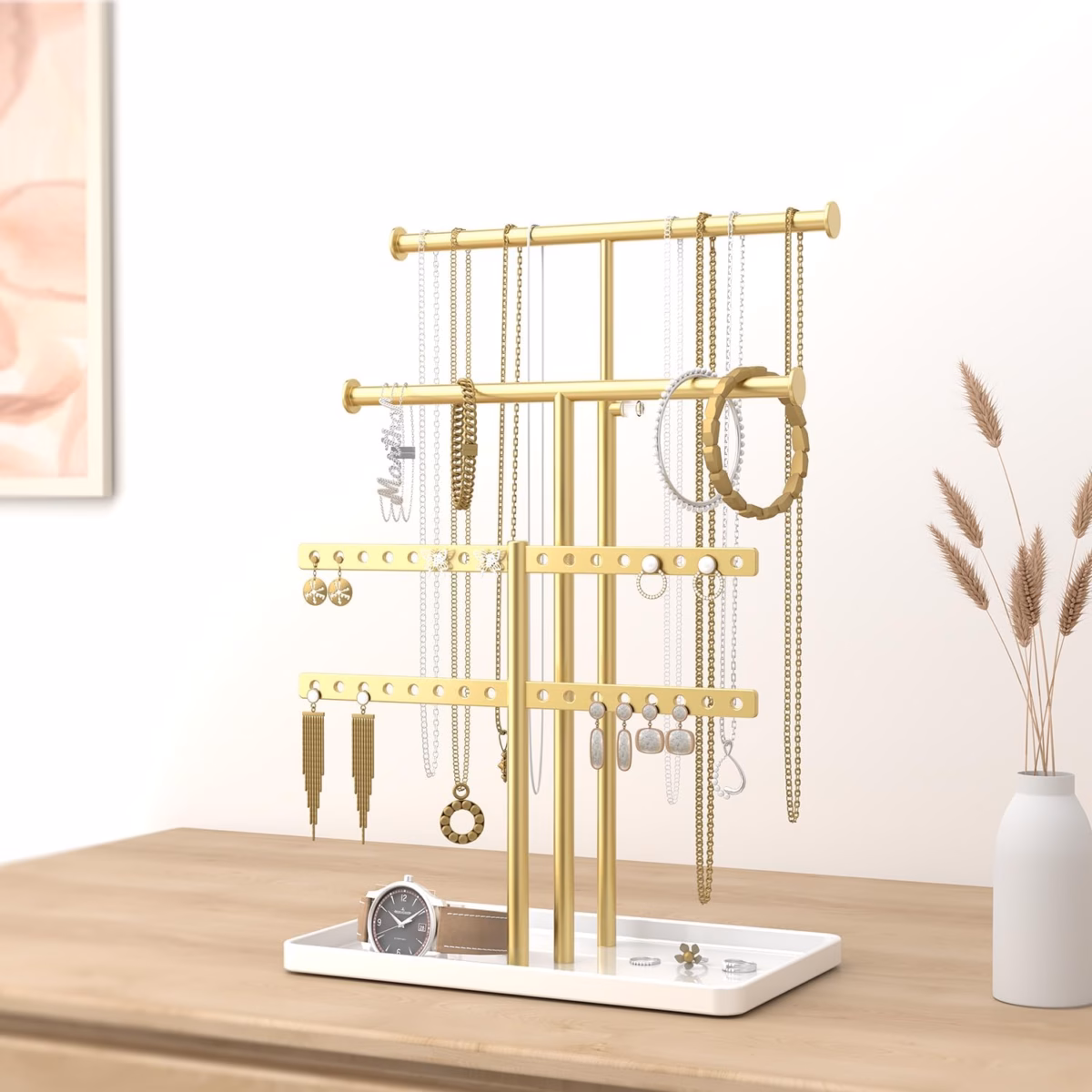 Com Suporte para Joias e Acessórios: Organize com Charme - ideia