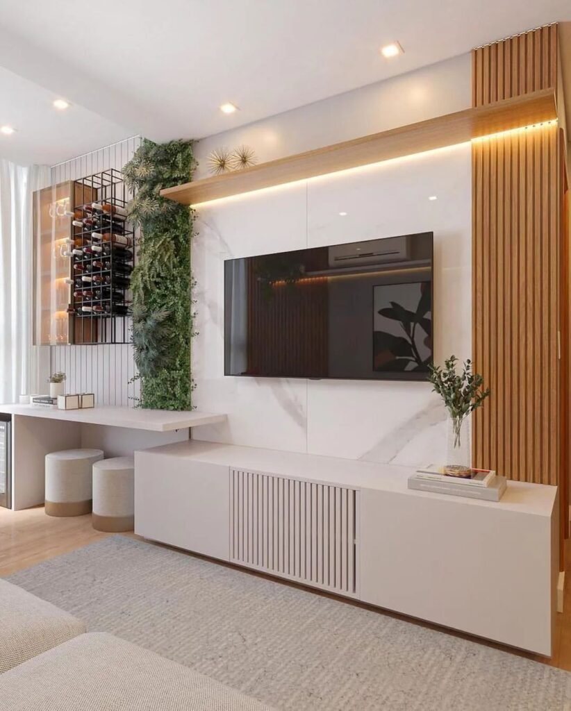 Painel Estofado Aconchegante para Noites de Cinema - ideia