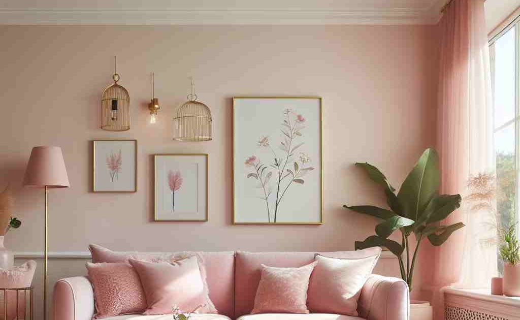 Rosa na Parede com Textura: Uma Experiência Sensorial Única - detalhe