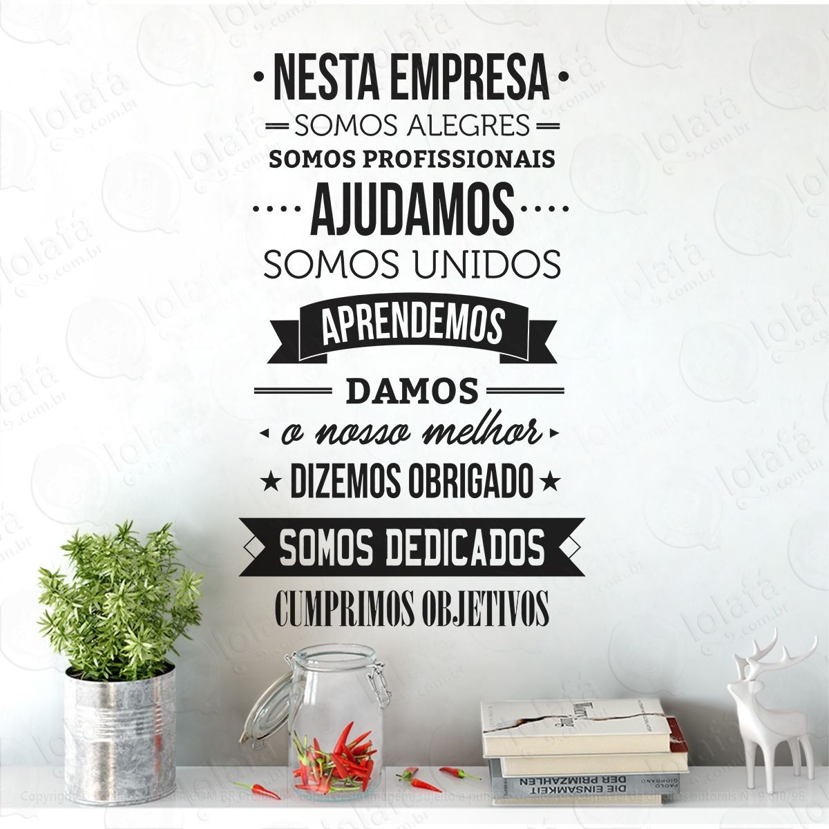 Adesivo com Frases Inspiradoras: comece o dia motivada - detalhe