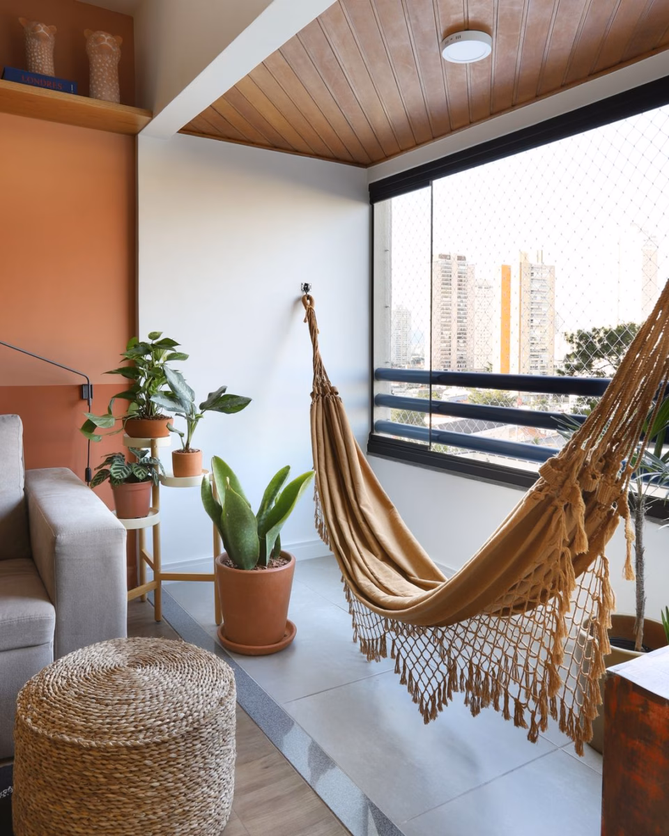 Cantinhos Relaxantes com Redes e Balanços - ideia