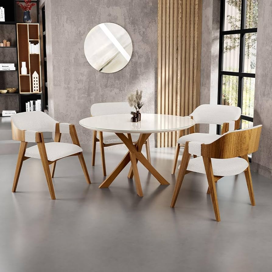 Cadeiras de Design com Encosto Vazado: Leveza e Fluidez - inspiração