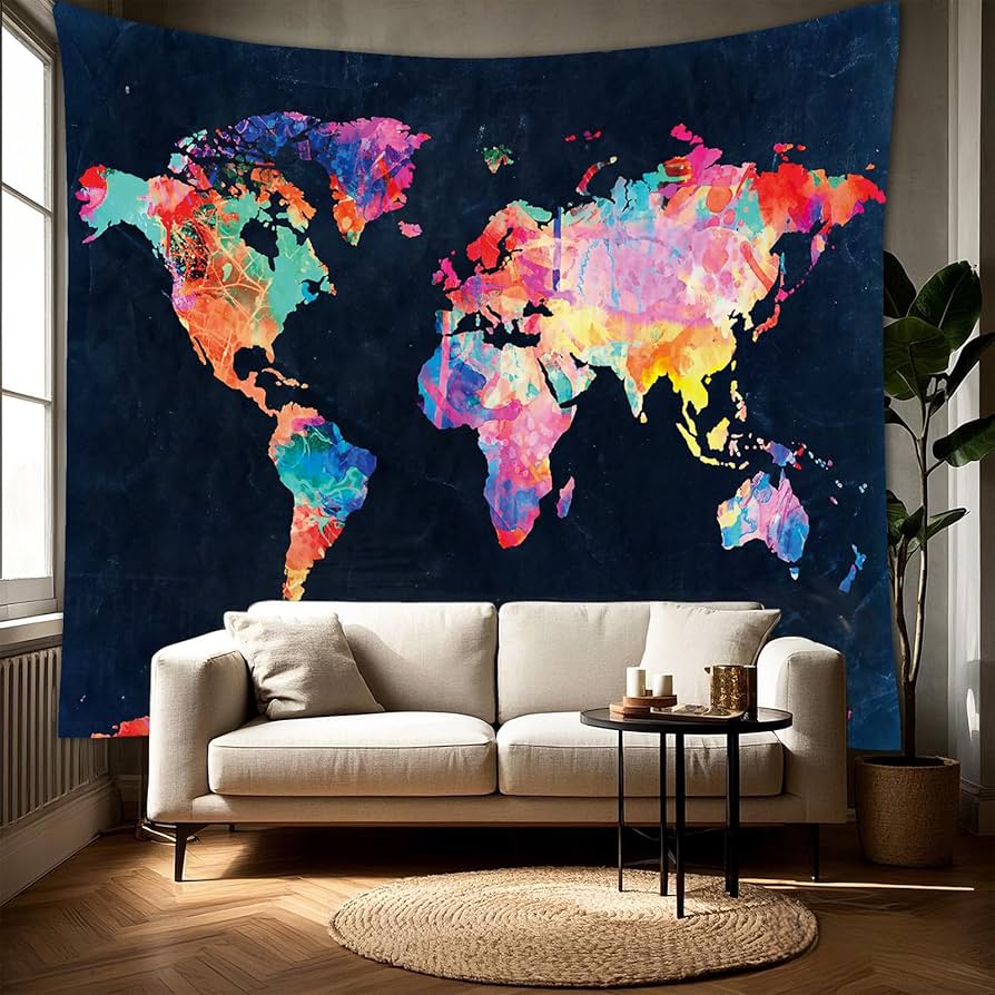 Cômoda com Mapa Mundi: Para Viajantes Apaixonadas - inspiração