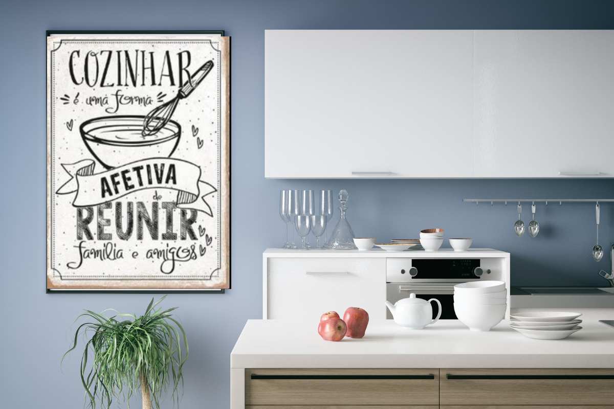 Com Quadros e Pôsteres: Personalidade e Arte na Sua Cozinha - inspiração