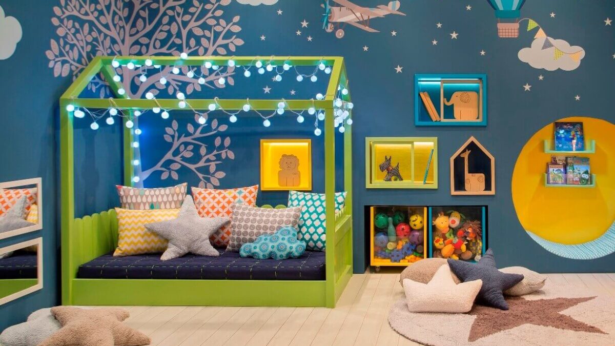 Quarto Montessoriano Sustentável Com Móveis de Demolição e Artesanato Local - ideia