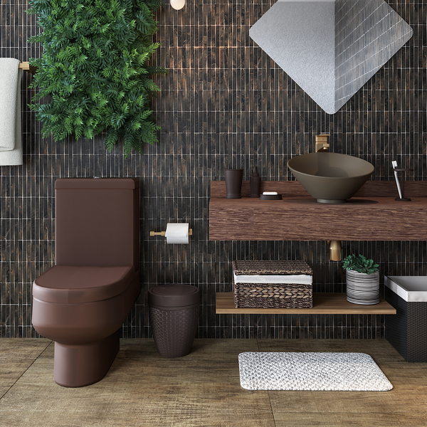 Banheiro Pequeno Dark: Elegância e Sofisticação com Cores Escuras - inspiração