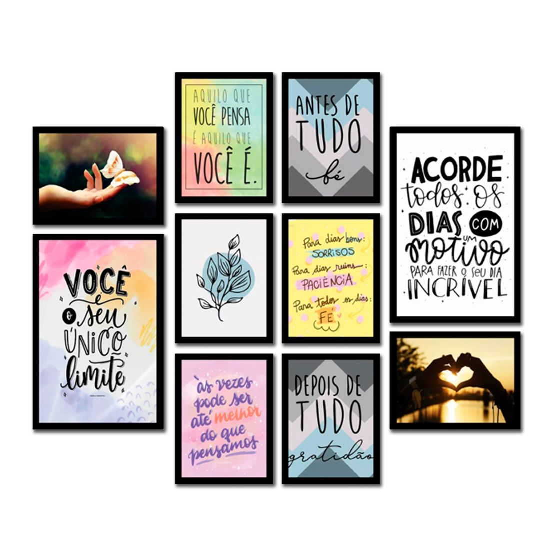 Quadros com Mensagens Motivacionais: Inspire seu Dia a Dia - detalhe
