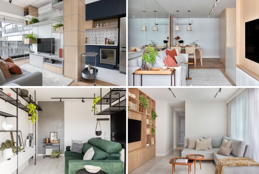 Sala de Estar Compacta: Soluções Inteligentes e Design Vertical - inspiração