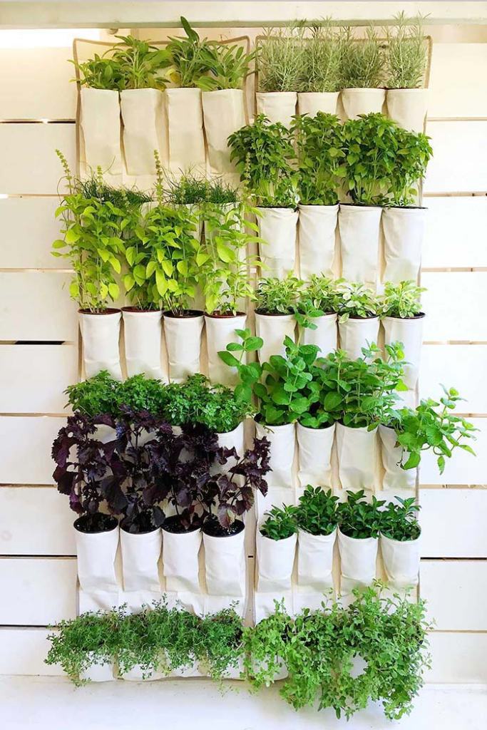 Horta Vertical Suspensa: Frescor e Sabor! - inspiração