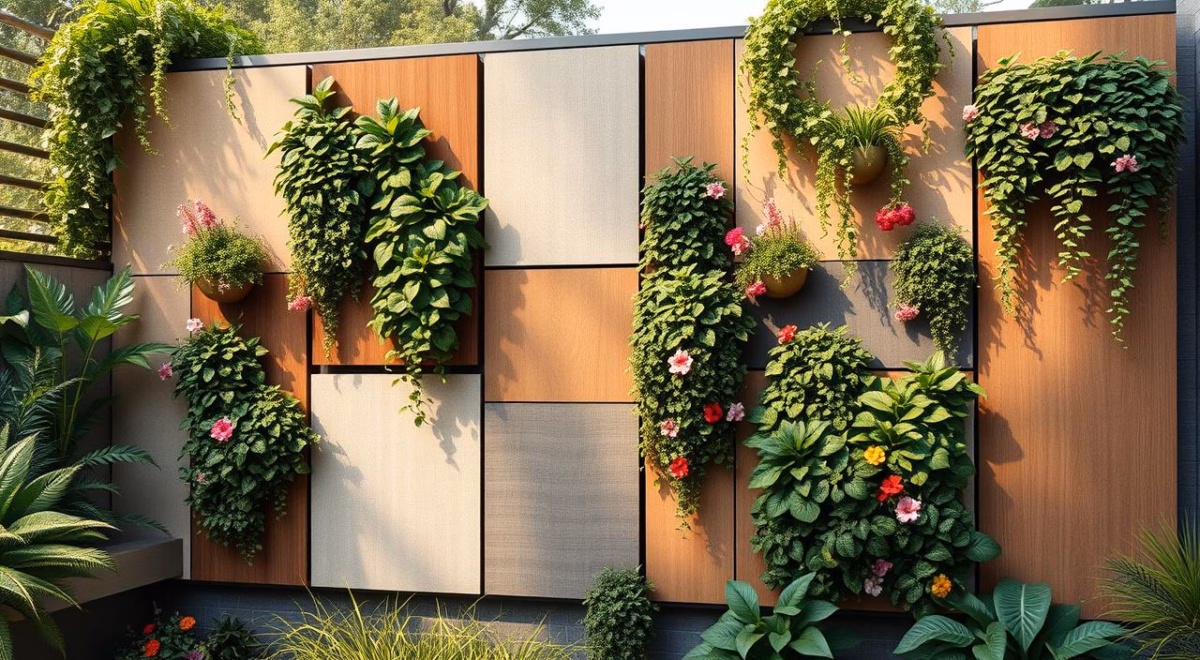 Jardim Vertical Modular: Flexibilidade para Espaços Pequenos! - detalhe