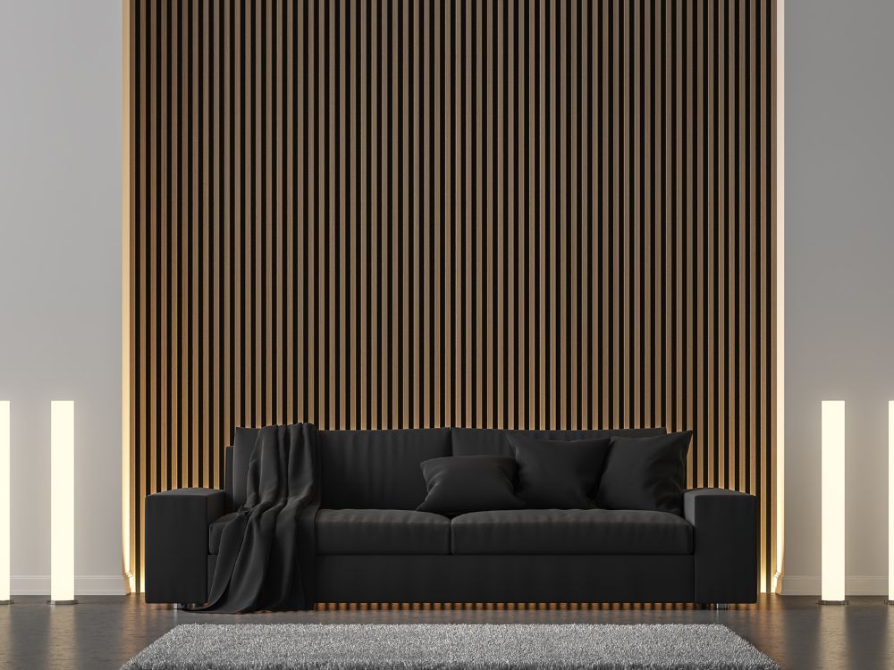 Painel Ripado Autocolante com Padrão Chevron: Instalação Fácil e Estilo Marcante - detalhe