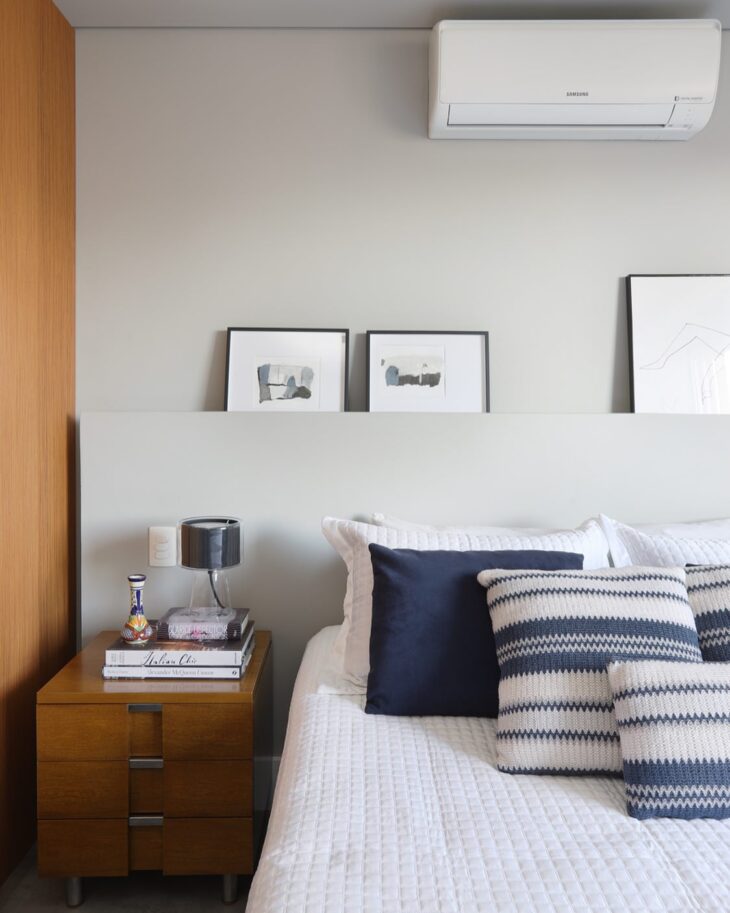 Cabeceira de Cama Acolhedora em Pladur: Um Refúgio de Relaxamento - detalhe