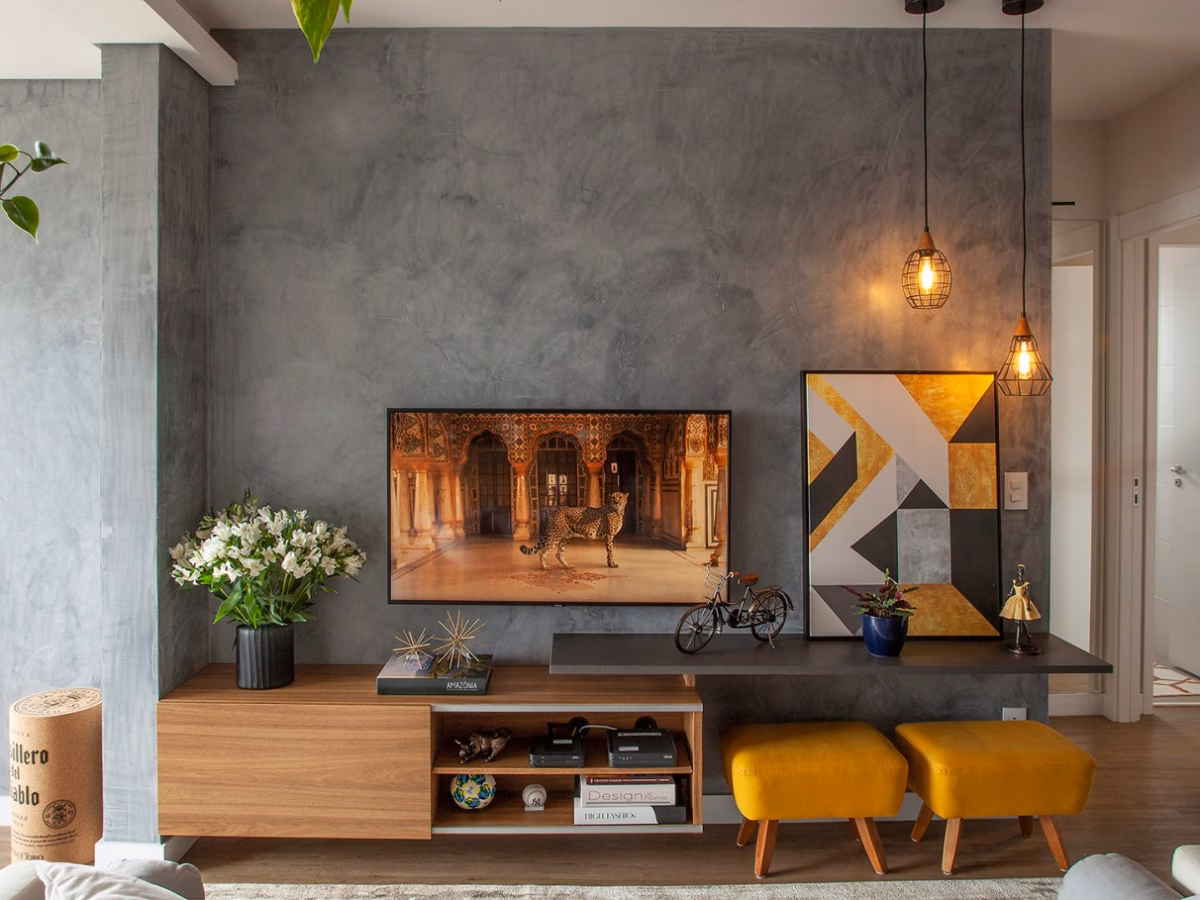 Cimentício Colorido: Fugindo do Cinza com Estilo - inspiração