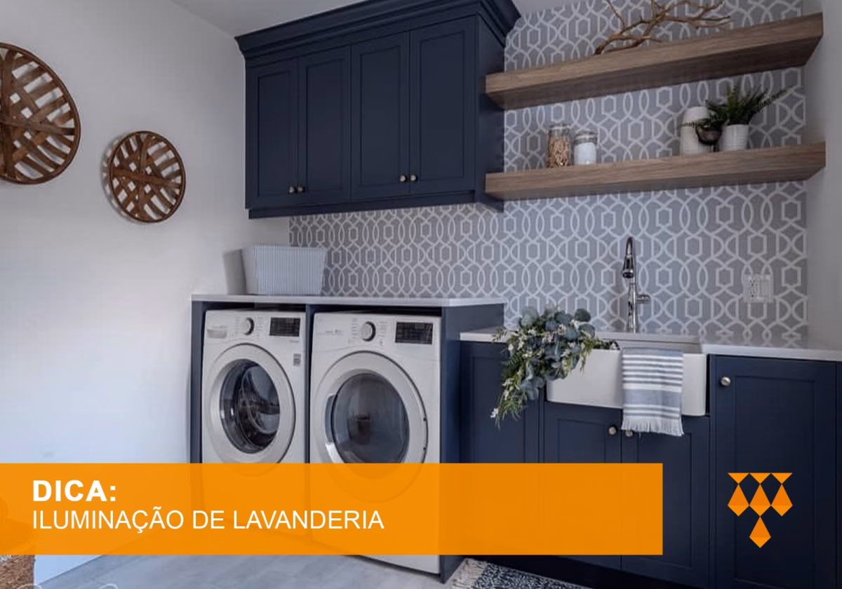 Lavanderia Moderna com Iluminação LED: Realce e Economia - ideia