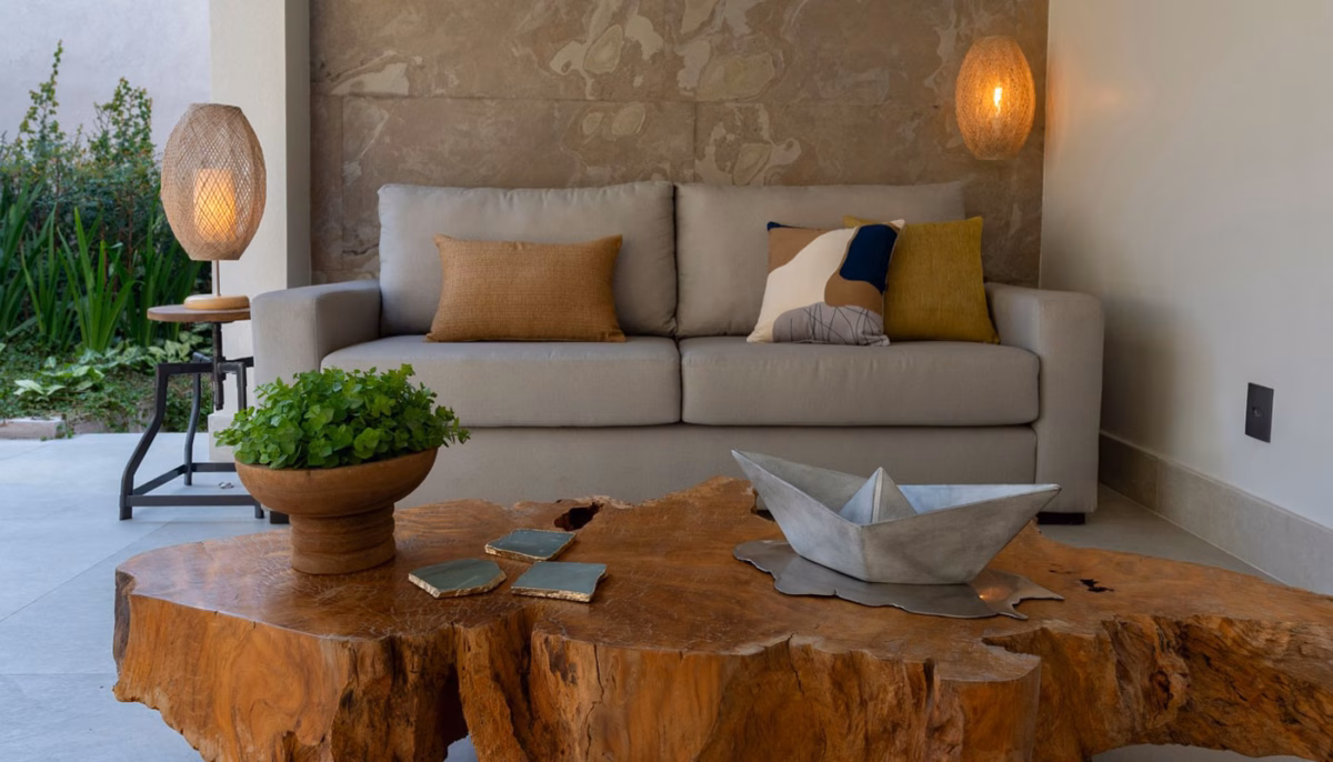 Foco na Natureza: Combine Fotos de Paisagens com Elementos Naturais na Decoração - ideia