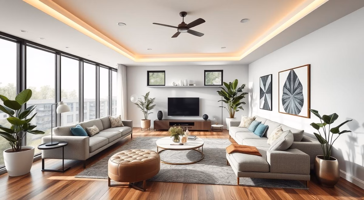 Sala de Estar Compacta: Soluções Inteligentes e Design Vertical - detalhe