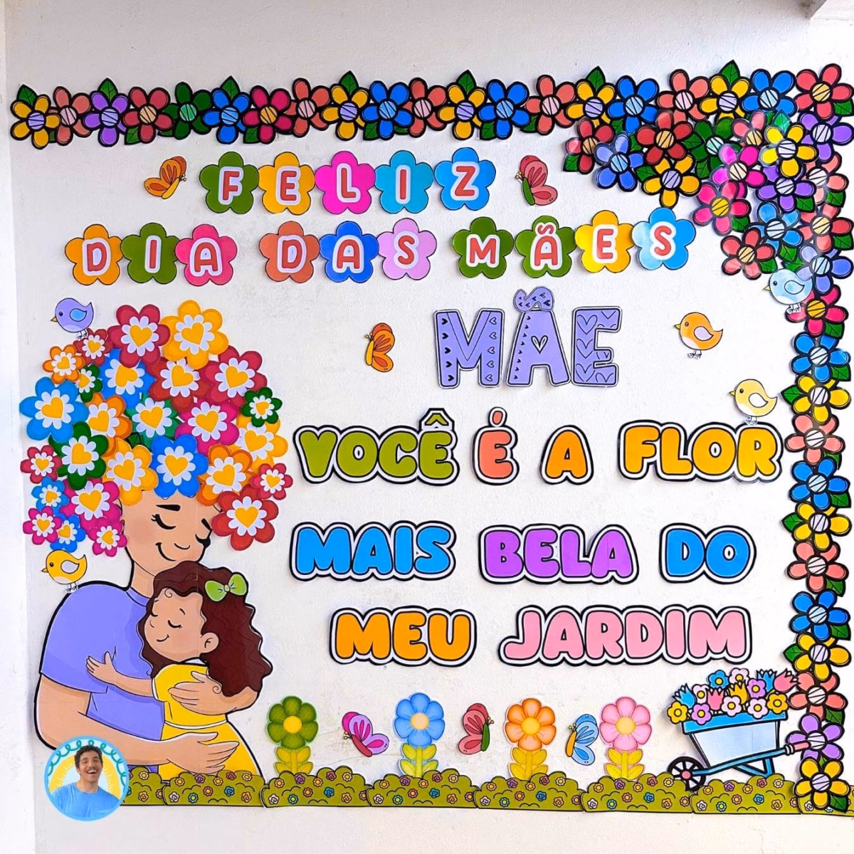 Parede Lousa Interativa: Mensagens e Desenhos Personalizados - ideia