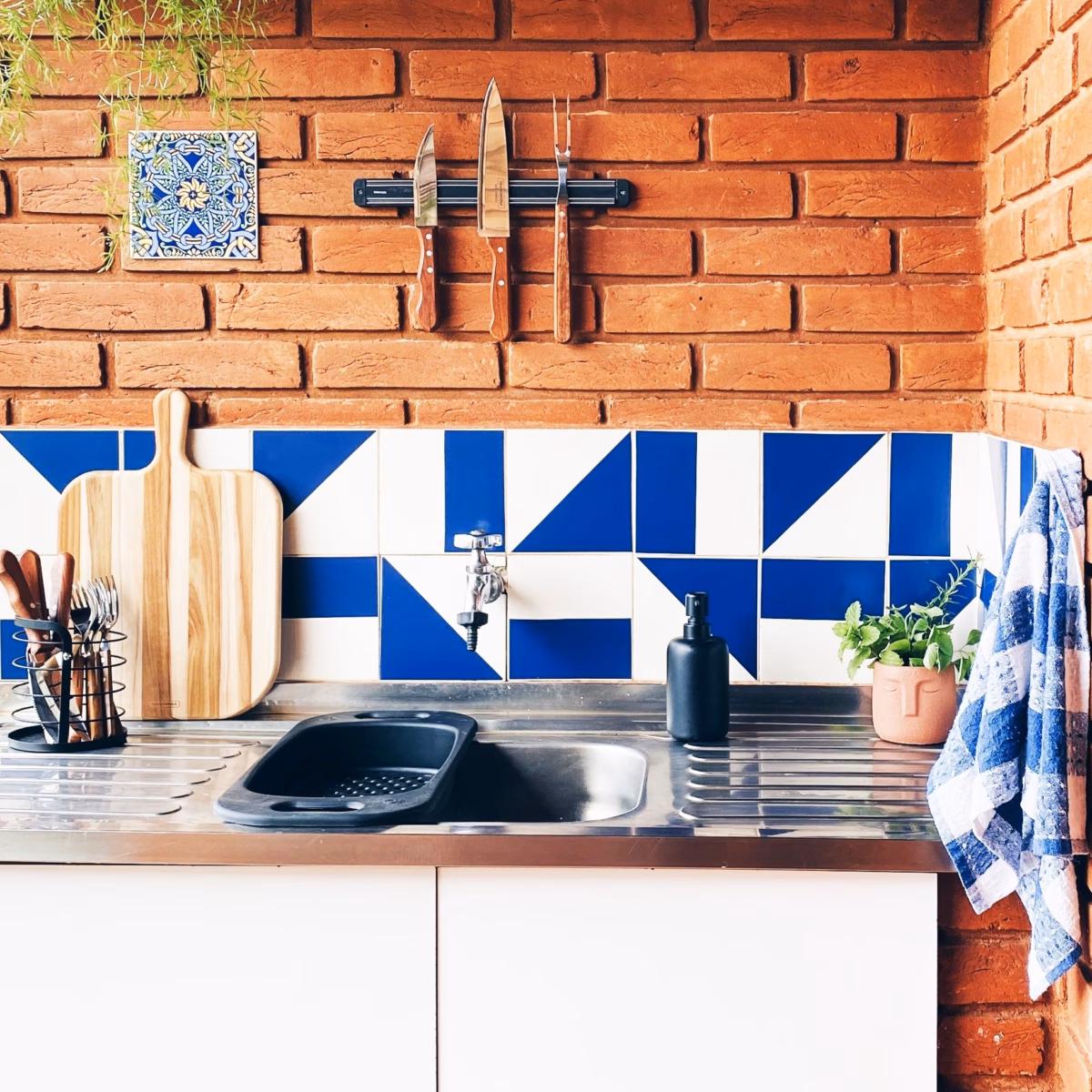 Customizando Azulejos com Adesivos - inspiração