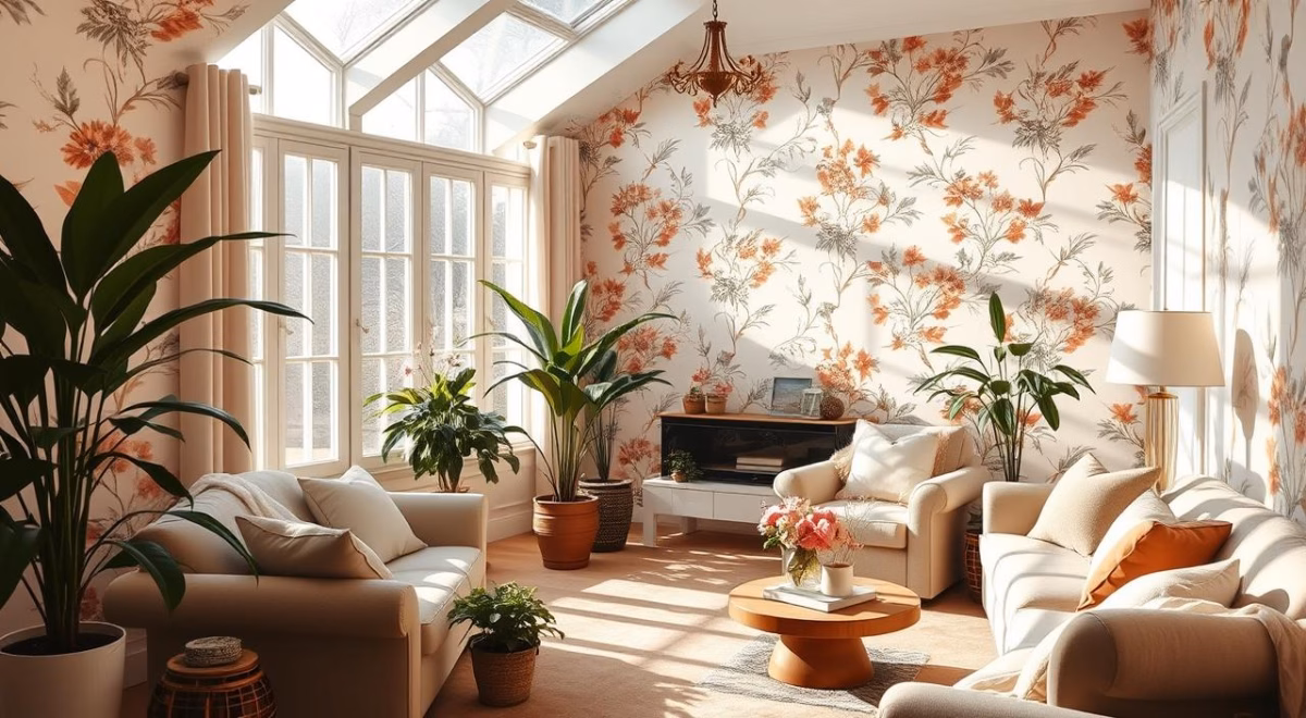 Floral Delicado: Romantismo e Leveza para um Ambiente Aconchegante - inspiração