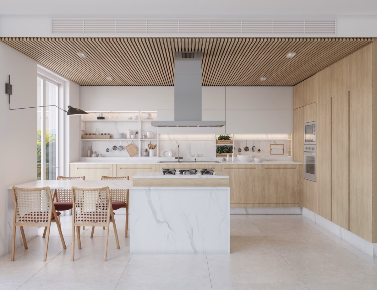 Com Aço Inox e Cores Vibrantes: Design Contemporâneo - detalhe