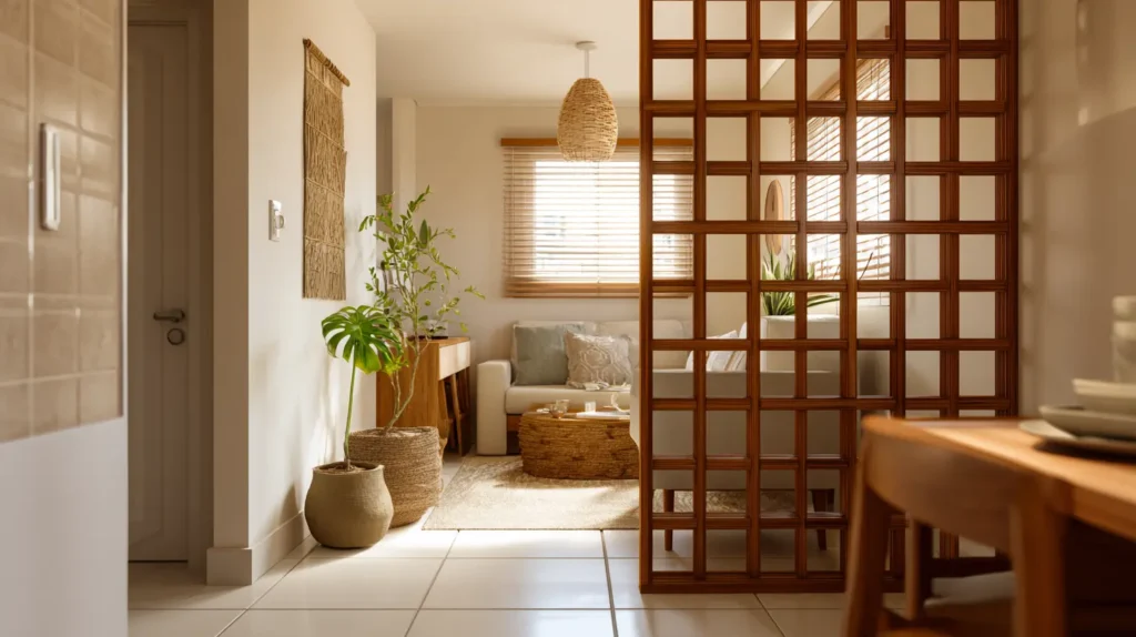 Biombo Estilo Muxarabi: Toque Exótico e Luminosidade Natural - inspiração