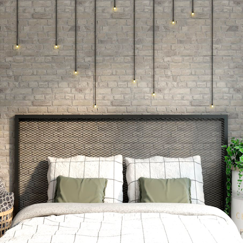 Cabeceira de Ferro com Encosto Acolchoado em Veludo: Conforto e Glamour - inspiração