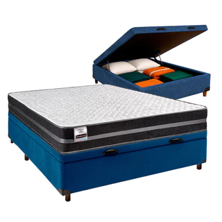 Cama Box Baú com Detalhes em Capitonê: Um Clássico Repaginado! - detalhe