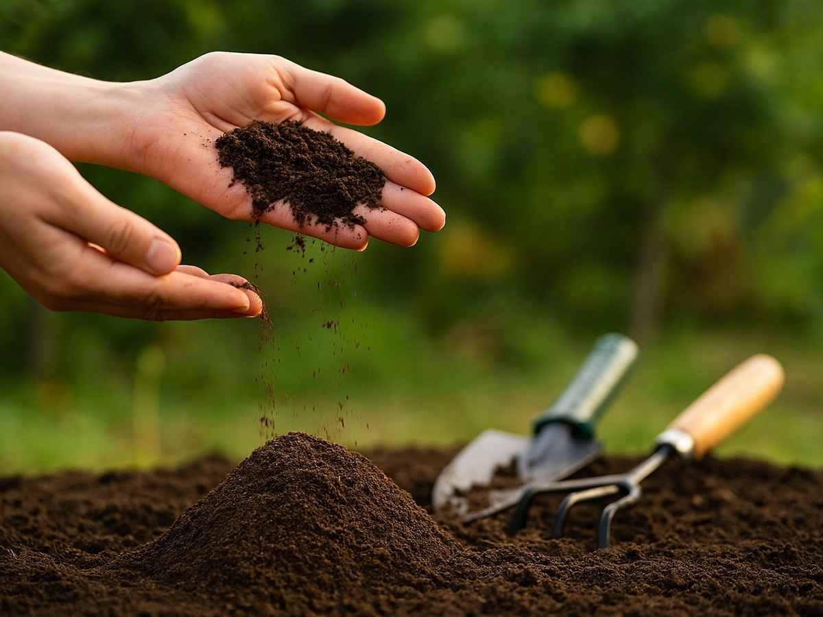 Composição de Terra Vegetal Enriquecida com Húmus de Minhoca para Hortaliças Vibrantes - ideia