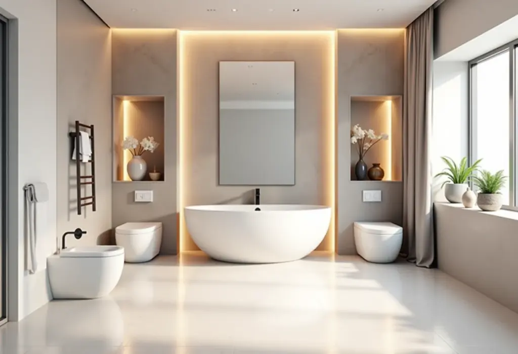 Nichos Iluminados com LED: Modernidade e Funcionalidade em Cada Detalhe - detalhe